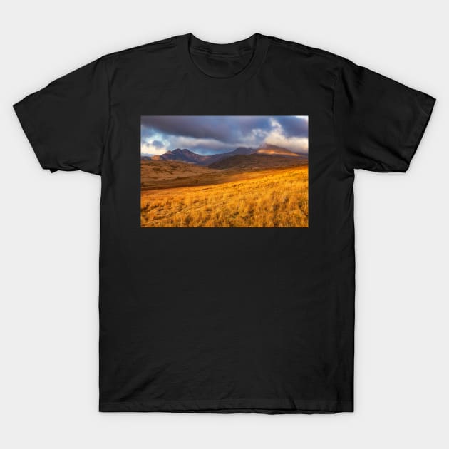 The Snowdon Horseshoe, Snowdonia T-Shirt by dasantillo